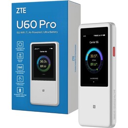 Router WiFi tascabile 5G ZTE U60 Pro MU5250 WiFi7 Snapdragon X75 10000mAh 64Dev 4.29Gbps