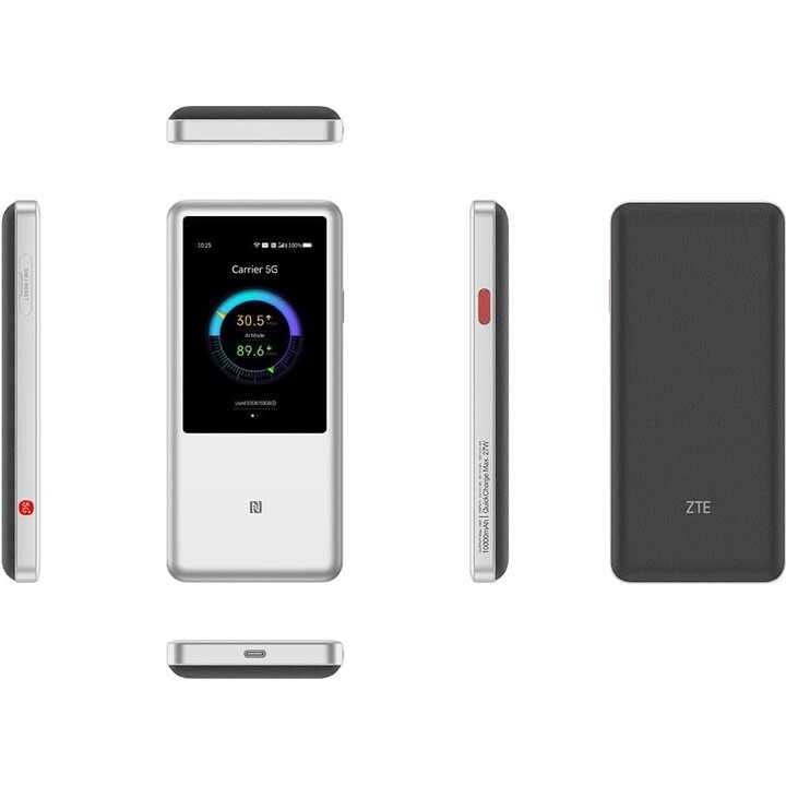 5G Pocket WiFi Router ZTE U60 Pro MU5250 WiFi7 Snapdragon X75 10000mAh 64Dev 4.29Gbps