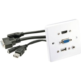 Piastra a muro stereo VGA/HDMI/USB/3,5 mm