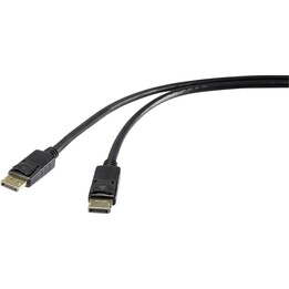 DELOCK DisplayPort 1.2 Stecker auf DisplayPort Stecker Kabel 3M Schwarz