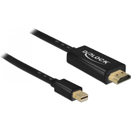 DELOCK Cable Mini DisplayPort 1.1 Male - HDMI-A Male 1M
