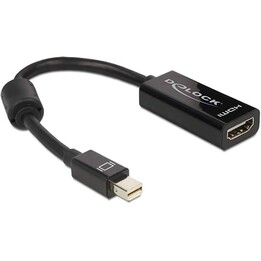 DELOCK cavo adattatore mini DisplayPort St - DisplayPort Bu nero