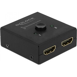 DELOCK HDMI 2 - 1 interruptor bidireccional 4K 60 Hz compacto