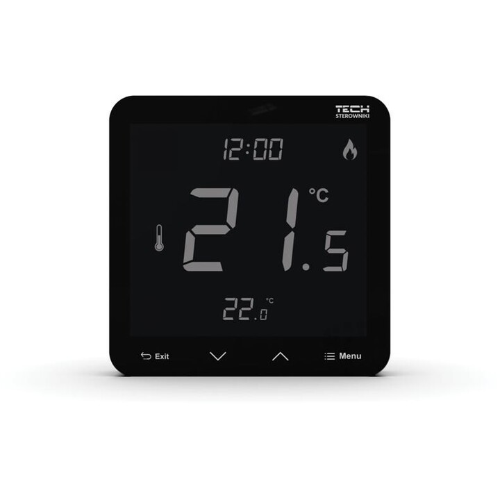 Regolatore ambiente wireless nero R-10S PLUS