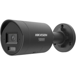 Cámara de torreta HikVision DS-2CD2H87G3-LIZS2UY/SL (2,8-12 mm) de 8 MP con iluminación híbrida inteligente, color negro