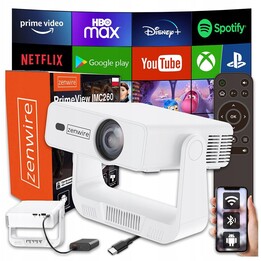 Mini projecteur portable projecteur Android 14 WiFi 360 Full HD 4K pour téléphone Zenwire IMC260