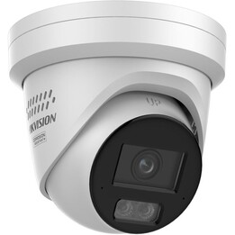 Câmera de vigilância tipo turret Hikvision Pro Series com ColorVu DS-2CD2387G3-LIS2UY/SL (2,8 mm), para uso interno e externo.