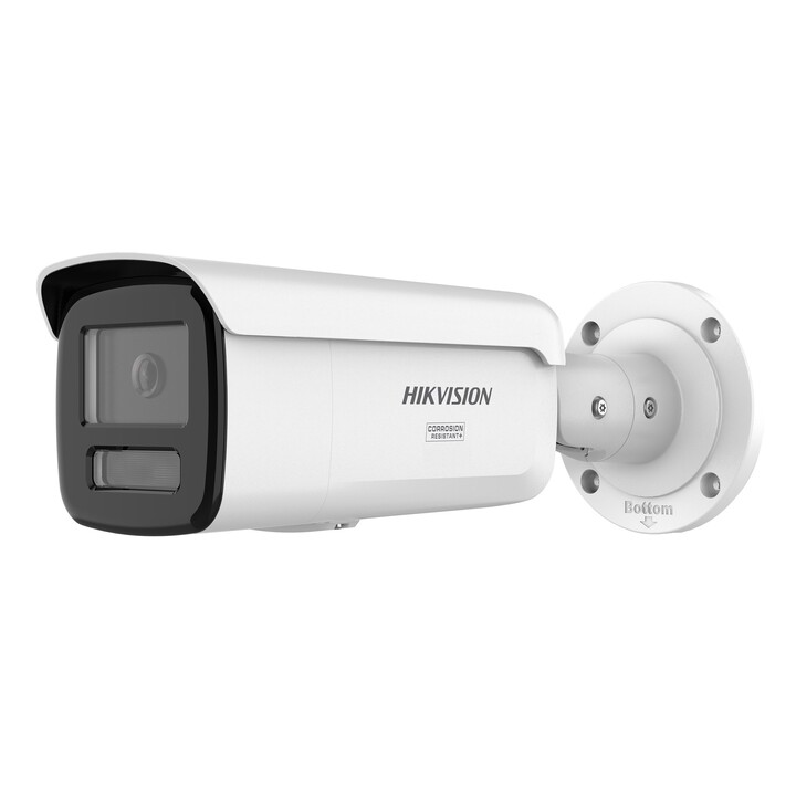 Câmera de segurança IP externa Hikvision Pro Series com AcuSense DS-2CD2T46G3-4IZY (2,8/4 mm) tipo bullet.