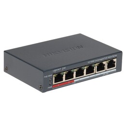 INTERRUTTORE POE DS-3E0106P-E/M(B) 4-PORTE Hikvision
