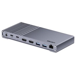 Unitek Estación de acoplamiento triple USB4 40Gb/s, fuente de alimentación 120W