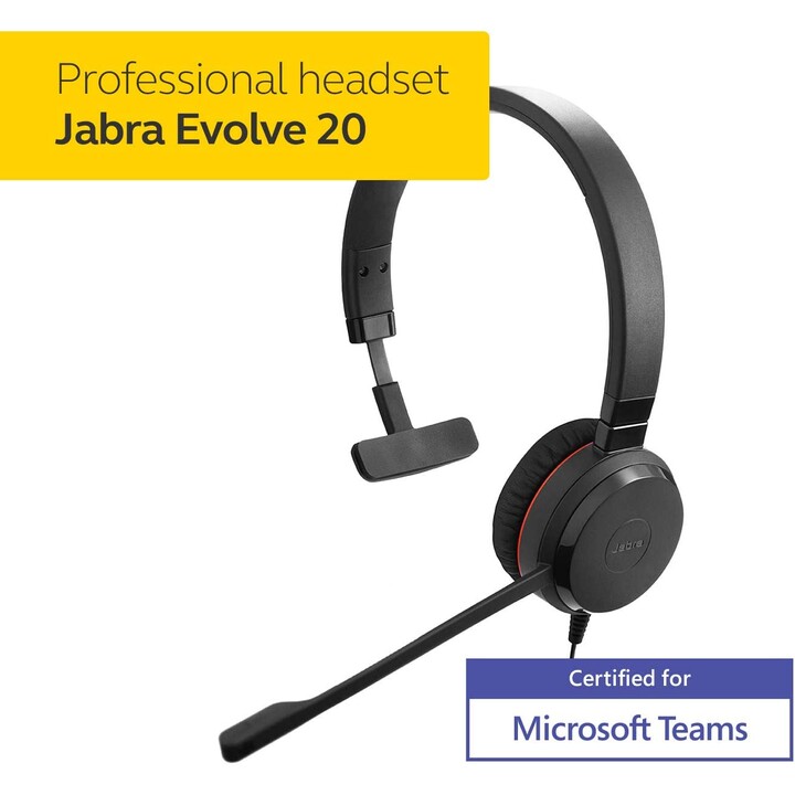 Jabra Evolve 20SE Mono USB MS Black
