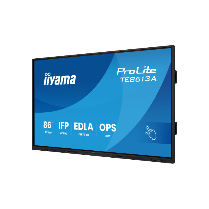 Iiyama 86" (edla)/android 14.8 Core Soc, 8/128gb, 40-pts Uhd, Nfc, Pir, Mm 2x20w +20w Sbuw, 2xhdmi, Usb-c / Hdmi,dp, 2xusb-