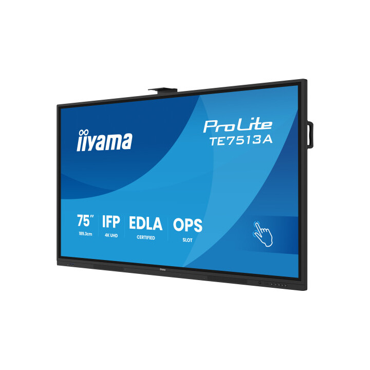Iiyama 75" (edla)/android 14,8 Core Soc, 8/128gb, 40-pts Uhd , Nfc, Pir , Mm 2x20w +20w Sbuw, 2xhdmi, Usb-c / Hdmi,dp, 2xusb-c10