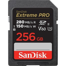 Tarjeta de memoria SanDisk Extreme PRO SDSDXEP-256G-GN4IN 256GB SDXC UHS-II V60 280MB/s