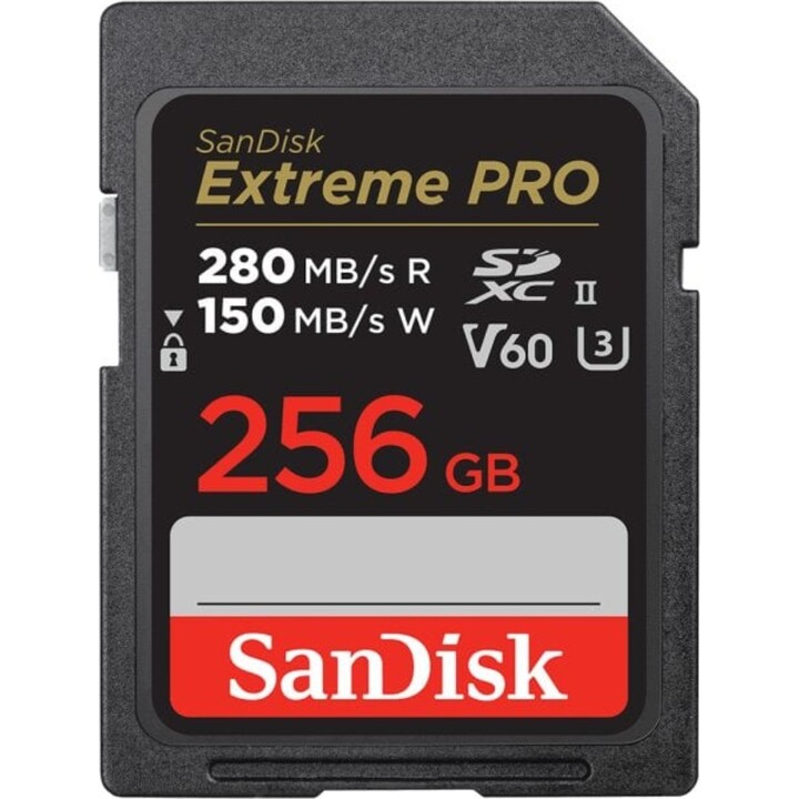 Tarjeta de memoria SanDisk Extreme PRO SDSDXEP-256G-GN4IN 256GB SDXC UHS-II V60 280MB/s