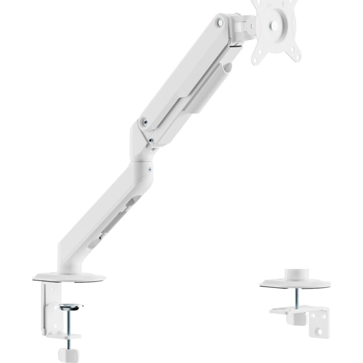 Aisens ECO Support de table avec contrepoids pivotant et inclinable pour moniteur/télévision, 9kg, blanc