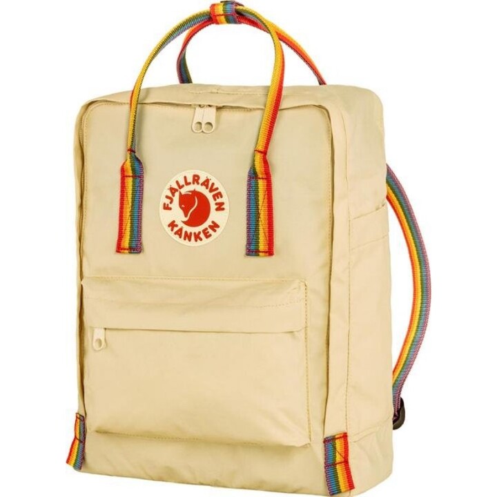 Fjallraven Kanken Rainbowm Backpack, Unisex Adult, Light Oak