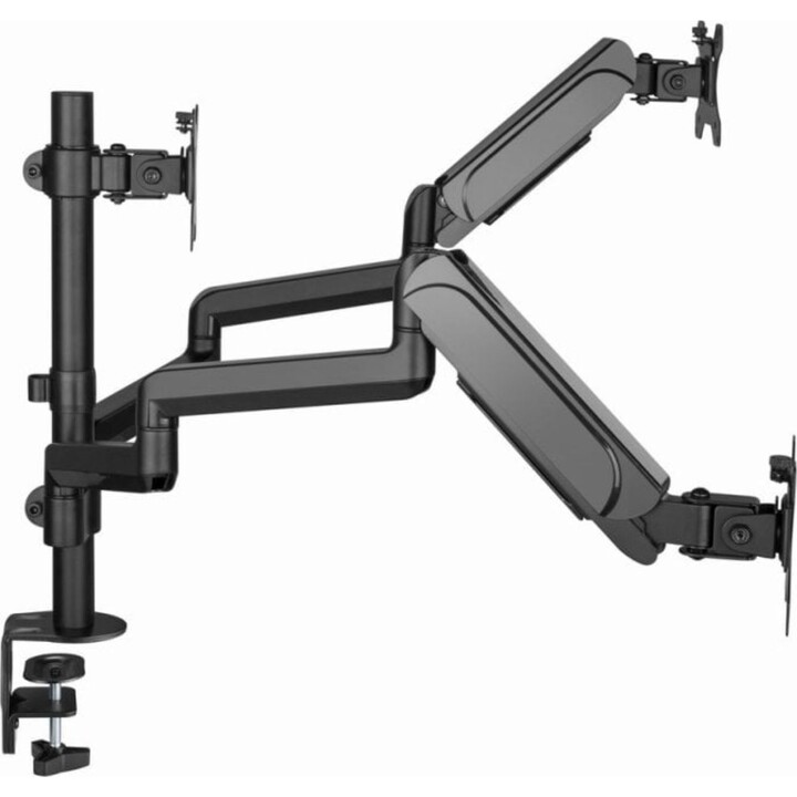 Gembird MA-DA3-01 Suporte triplo para monitor de secretária para monitores de 27" VESA 100 Max 21Kg Preto