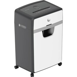 HP OneShred 24CC Paper Shredder, Particle Cut, 65 dB, 22 cm, White, Black