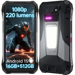 Unihertz 8849 Tank X 5G, 16 GB 512 GB, 6,78 IPS LCD FHD+, 17600 mAh, Silber