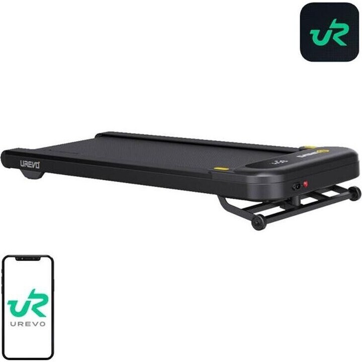Tapis roulant Urevo SpaceWalk 3S, 9 livelli di inclinazione, 1 km/h, nero grafite