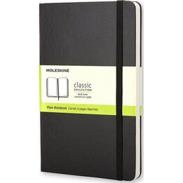 Moleskine QP062 A5 Notizbuch 240 Blatt einfarbig schwarz