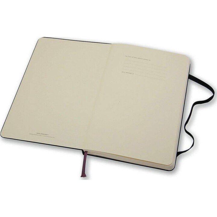Moleskine QP062 Cahier A5 240 feuilles unies noir