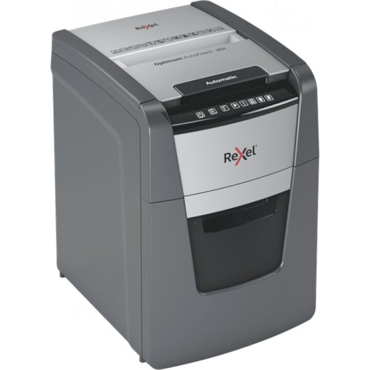 Tritacarte automatico Rexel Optimum AutoFeed 90X, taglio a particelle