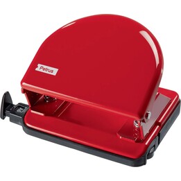 Petrus 33746 Perforateur de papier 20 feuilles rouge