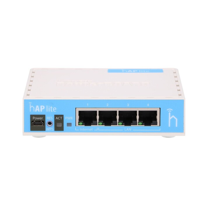 Routeur Wi-Fi Mikrotik hAP Lite, Rb941-2nd, 2,4 GHz, 4 ports RJ45 100 Mb/s