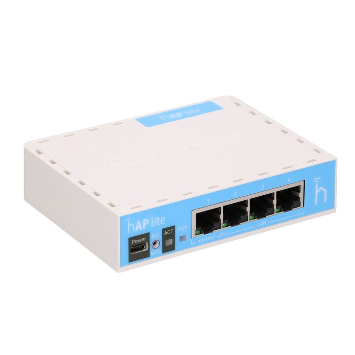 Routeur Wi-Fi Mikrotik hAP Lite, Rb941-2nd, 2,4 GHz, 4 ports RJ45 100 Mb/s