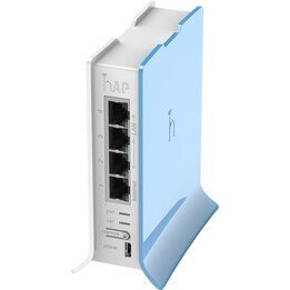 Roteador Wi-Fi Mikrotik hAP Lite Tower, RB941-2ND-TC, 2,4 GHz, 4 portas RJ45 de 100 Mb/s
