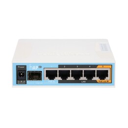 Routeur Wi-Fi Mikrotik hAP ac, RB962UIGS-5HACT2HNT, double bande, 5 ports RJ45 1000 Mb/s, 1 port SFP, 1 port PoE