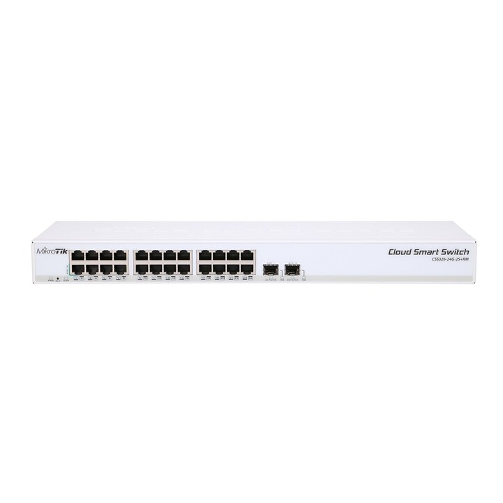 Switch Mikrotik Css326-24g-2s+rm, 24x Rj45 1000mb/s, 2x Sfp+