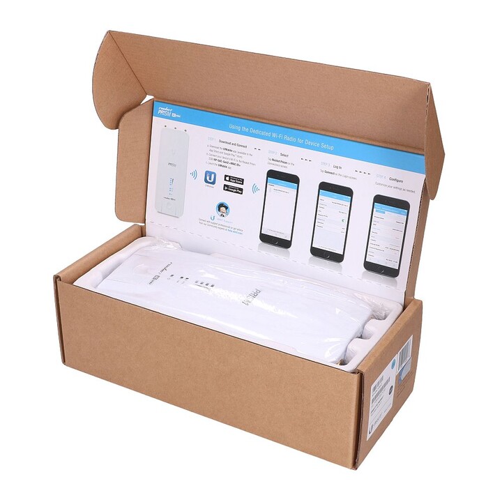 Station de base Ubiquiti RP-5AC-Gen2, Rocket 5AC, 5 GHz, 1 port RJ45 1000 Mb/s, 2 ports RP-SMA