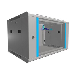 Extralink 6U Rack-Schrank 600x450 Grau, Wandmontage