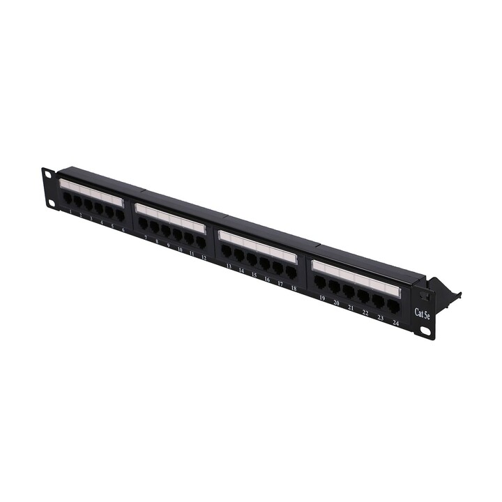 Painel de Conexão Extralink Cat5e UTP V2, 24 Portas