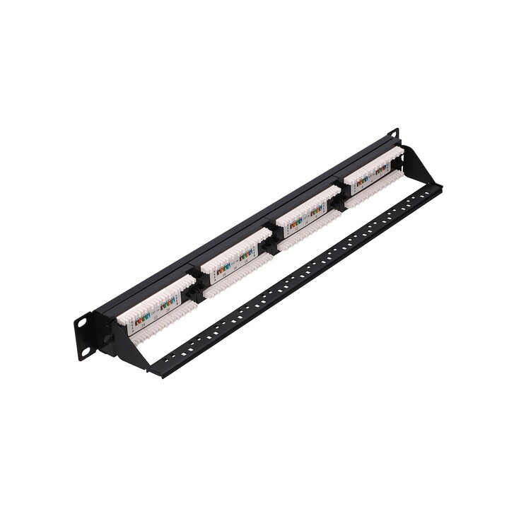 Extralink Cat5e UTP V2 Patch Panel, 24 Ports