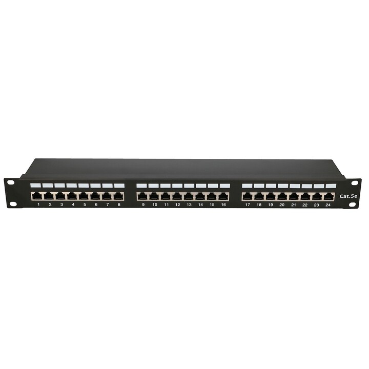 Panneau de brassage Extralink Cat5e STP V2, 24 ports