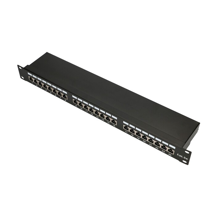 Panneau de brassage Extralink Cat5e STP V2, 24 ports