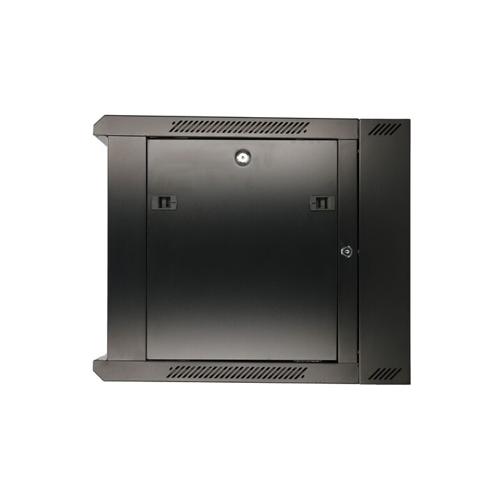Baie de brassage Extralink 6U 600x600 AZH noire, montage mural, double section
