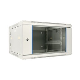Armario Rack Extralink 6U 600x600 Gris, Montado en la Pared, Doble Sección