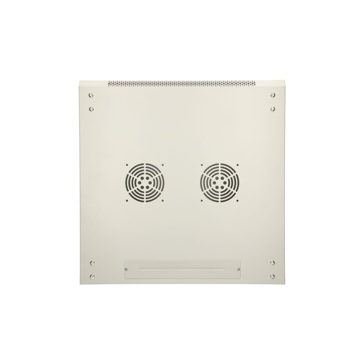 Armadio rack Extralink 9U 600x600 ASP grigio, montaggio a parete, ante interamente in metallo.