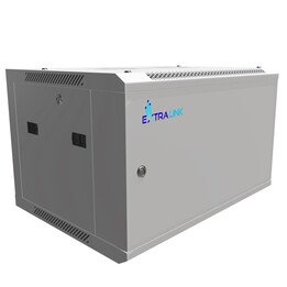 Rack Extralink 6U 600x450 ASP Gris, Montado en Pared, Puertas Metálicas Completas