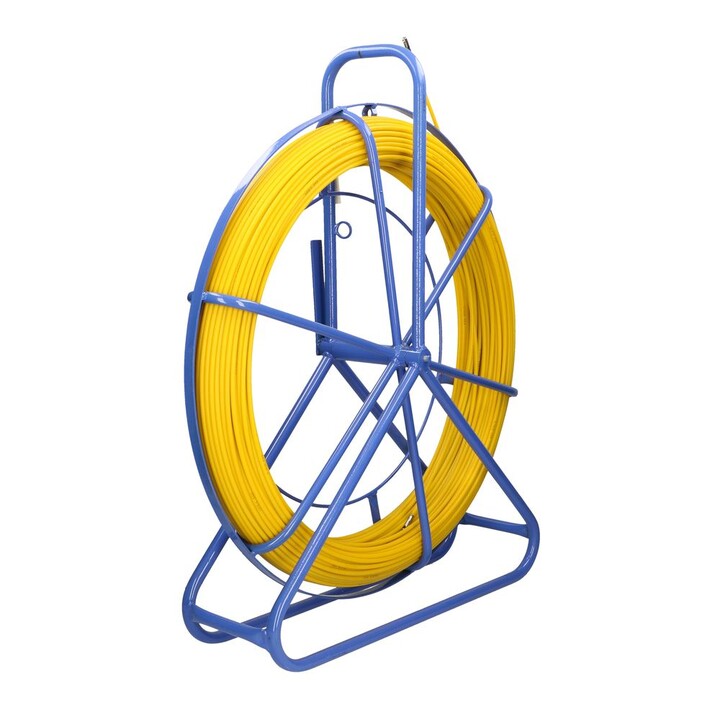 Pilot de Arrastre de Cables Extralink 4.5mm 75m, Fibra de Vidrio Frp, Diámetro 4.5mm, Longitud 75m, Amarillo