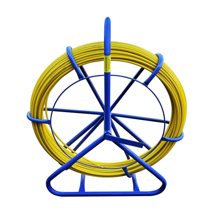 Guia de puxar cabo Extralink 8mm 100m, fibra de vidro FRP, diâmetro 8mm, comprimento 100m, amarelo