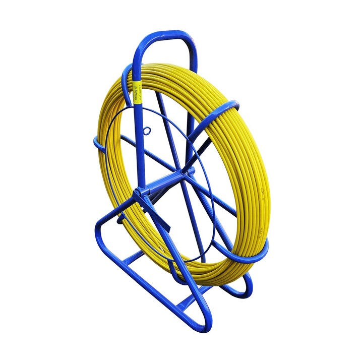 Guia de puxar cabo Extralink 8mm 100m, fibra de vidro FRP, diâmetro 8mm, comprimento 100m, amarelo