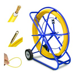 Guide de tirage de câble Extralink 8 mm, 150 m, en fibre de verre (FRP), diamètre 8 mm, longueur 150 m, jaune