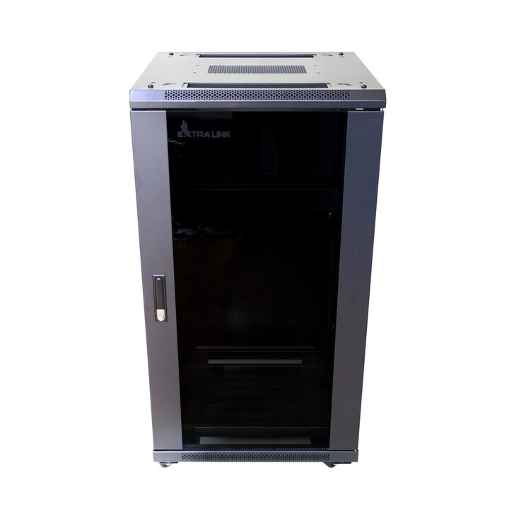Extralink Rack-Schrank 22 HE 600 x 800 mm Schwarz