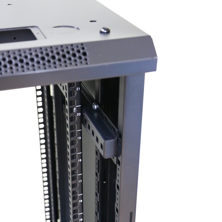 Extralink Rack-Schrank 22 HE 600 x 800 mm Schwarz